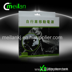 Meilan bike Power bank Led front bike light mobile phone holder safety cycle accessories