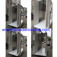 Manual Powder Coating Booth with Tracks Cartridge Filter Recovery System