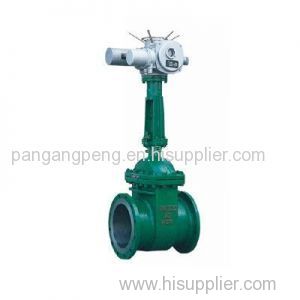 Electric and flanged power station gate valve