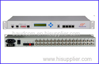 16E1+4Ethernet Optical Fiber Multiplexer with LCD