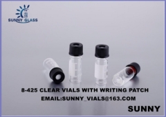 8-425 2ml autosample vials with RED PTEF and White Silicone