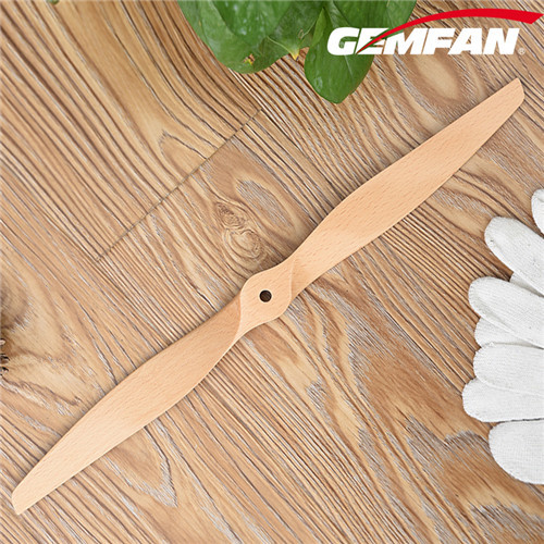 wood color 17x6 inch 2 Blade Electric Wooden RC Airplane Props