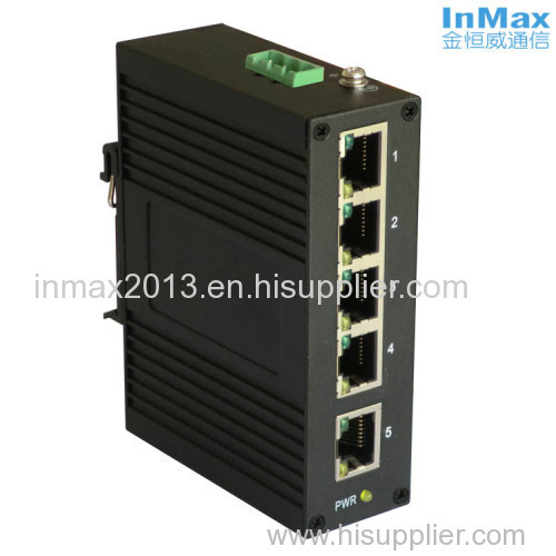 5 RJ45 Port Din rail Industrial Ethernet Switch