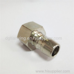 Bspp female cone seat brass /nickel plated hose fitting