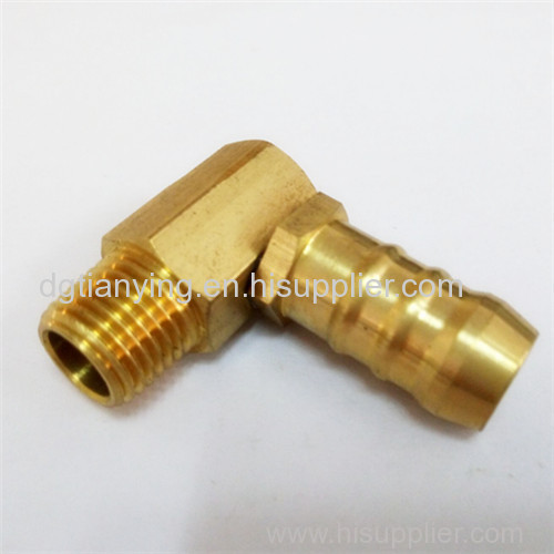 1/4" npt brass water swivel joint with 90 degree