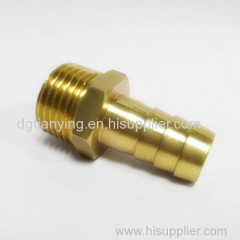 Brass 1/4npt hose barb to 1/4npt male pipe adaptor