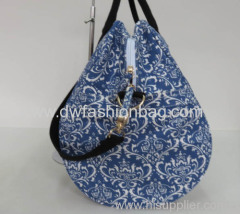 Ladies canvas fabric handbag