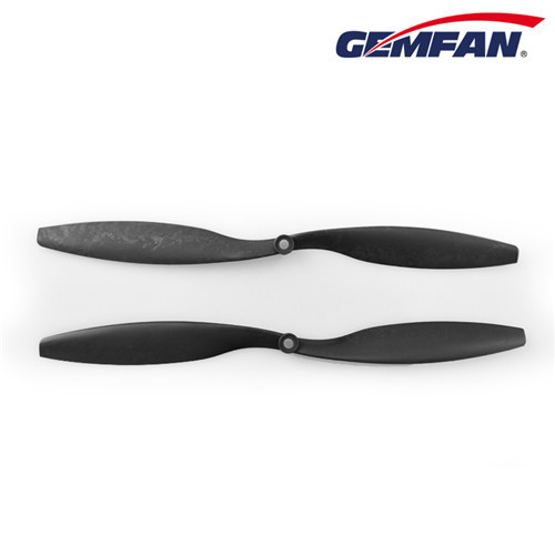 rc model helicopters 2 bladeds 12x4.5 inch Carbon Nylon black propeller