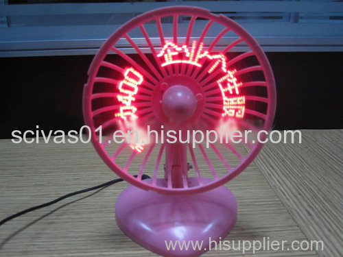 USB Mini Message Fan