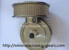 Aluminum / Steel / Brass Synchronous Toothed Belt Pulley with Flanges