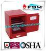 Red Flammable Safety Cabinets 4 Gallon For Chemical Paint And Inks Storage