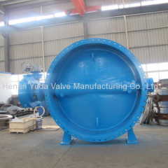 Double eccentric EPDM sealing ring electric operator butterfly valve