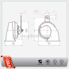 Super High Tone Snail Horn 12V Powerful Car Horn