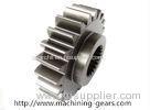 High Strength Metal Double Spur Gear Wheel Sand Blasted For Excavator Parts