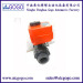 2 way 10 NM torque UPVC actuator motorized water ball valve with manual function