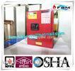 Red Flammable Combustible Storage Cabinets Two Vents Single Door