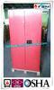 45 Gallon Red Flammable Goods Storage Cabinets Lockable For Paints And Inks