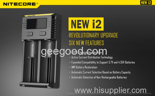 Nitecore charger I1 I2 NEW 12 I4 D2 D4 UM20 SC2 multifunction battery charger 18650 26650 18500 Ni-Mh battery charger