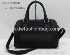 Black PU fashion handbag