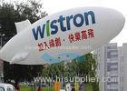 White Helium Advertising Blimps Dia. 1.5M Inflatable Missile Balloon