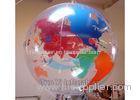 Clear Inflatable Earth Globe Inflating Helium Balloons For Festival