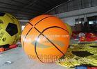 Ground Advertising Basketball Helium Balloons Fireproof Inflatable