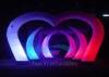 Color Changing LED Light Curved Inflatable Stage Decoration With Sturdy Fabric