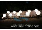 190T Ripstop White Large Inflatable Ball LED Light Pole Balloons