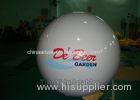 Commercial Filling Helium Balloons Whtie Custom Inflatable Exhibition Spheres