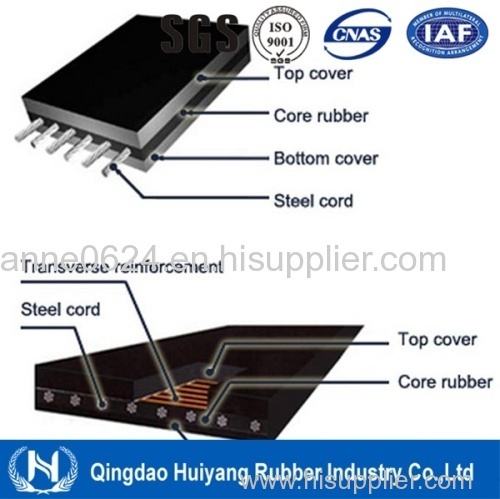 Rubber Steel Cord Heat Resistant Conveyor Belts