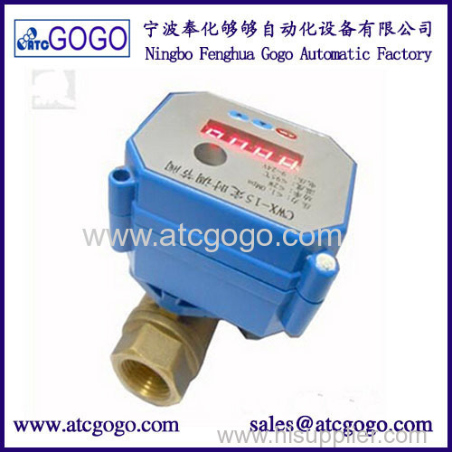 Timing mode and countdown mode MINI auto drain motorized ball valve for air compressor & water treatment works