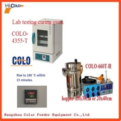 Lab testing powder coating oven