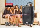 Lightweight Portable Trolley Speakers / PA Active Speakers Wire Mic Input