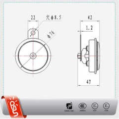 12V Disc Auto Horn for Mazda Cars