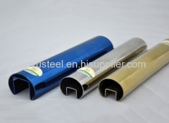 Golden supplier stainless steel sapphire blue elliptical pipe facrication
