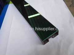 Hollow section stainless steel rectangular mirror emerald green tube factory