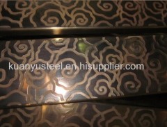 Manufacture supplying etched color 300 series grade stainless steel pipe