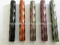 Manufacture supplying etched color 300 series grade stainless steel pipe