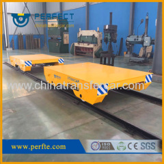 metal handing battery steerable transfer bogie on rail