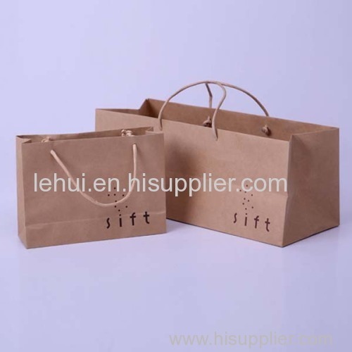 Natural Kraft paper bag PAPER GIFT PACKAGING BOX