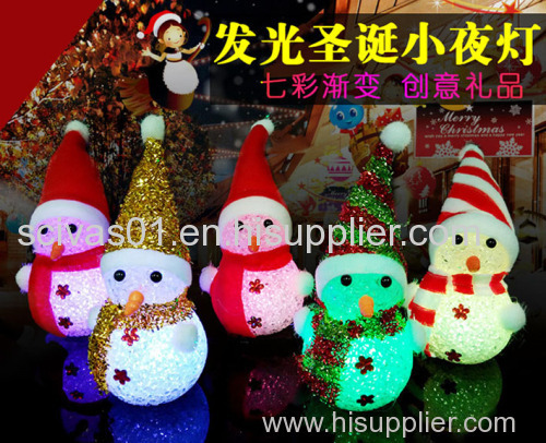 Christmas Snowman Night Light