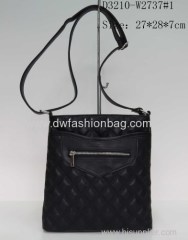 Black fashion PU handbag