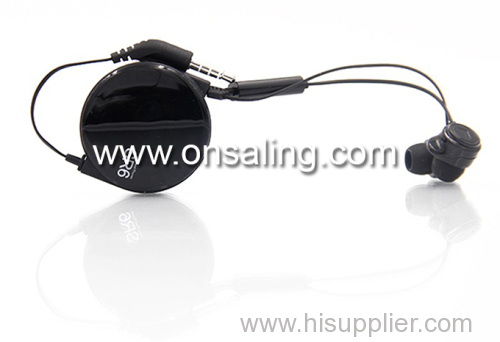 BP-SR6-U Retractable cancelling in ear headphones with mic