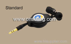 BP-F24A101-BK Retractable cancelling in ear headphones