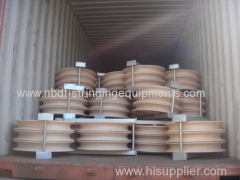 Two Bundled Conductor Pulleys Blocks with Three sheaves on good quality bearings