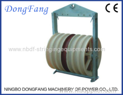 Conductor Stringing Pulleys Blocks for six bundled conductor With Seven wheels central steel sheave