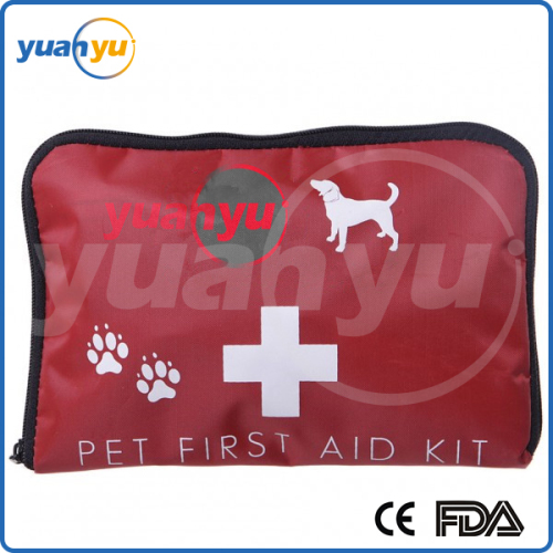 2016 wholesale 20 pieces Emergency dog pet first aid kit with CE ISO FDA approved
