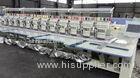 White Business Flat Embroidery Machine With Auto Cutter 12 Colors