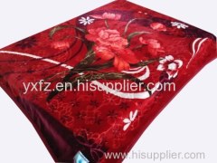 Raschel Embossing Blanket Used In Bed