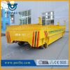 Rail powered material handling cart for industrial equipment